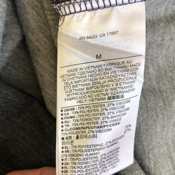 Banana Republic Oversized Boxy Top with Zipper Details in Gray - M - Picture 8 of 8